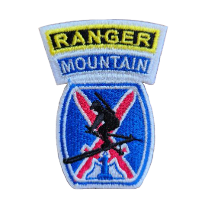 Picture of Mountain Ranger Fort Drum Embroidered Patch Set of 3