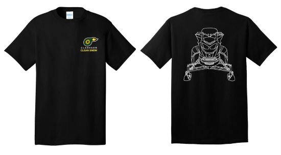 Clarkson Snowmobile Black Cotton T-Shirt