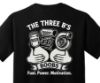 The 3 B's Black Cotton T-Shirt